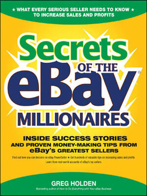 cover image of Secrets of the eBay Millionaires